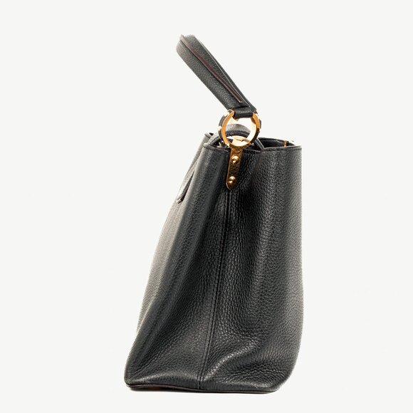 Louis Vuitton Capucines MM Black Taurillon Leather Satchel - Picture 3 of 14